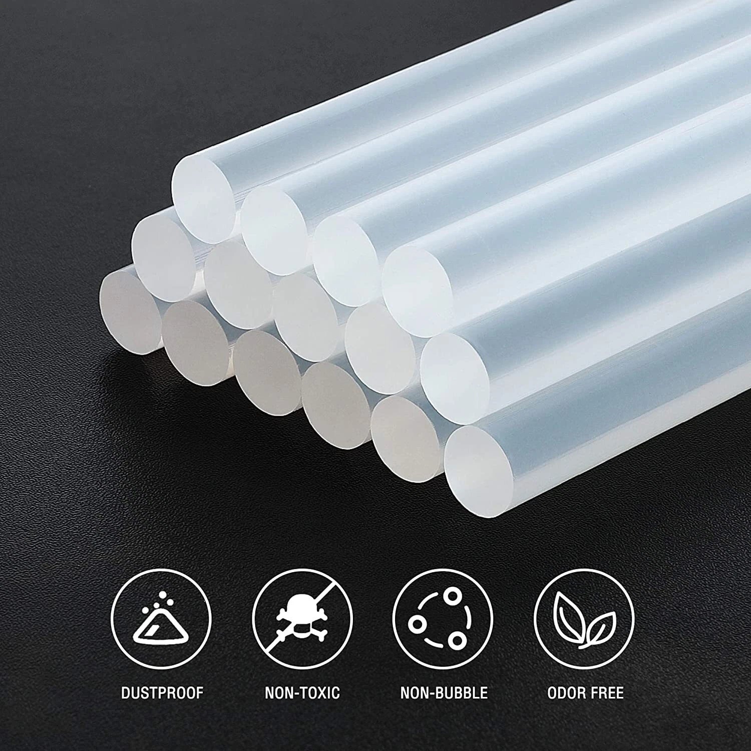 Workpro 100-pack 0.43x8" Full Size Hot Glue Sticks Compatible With