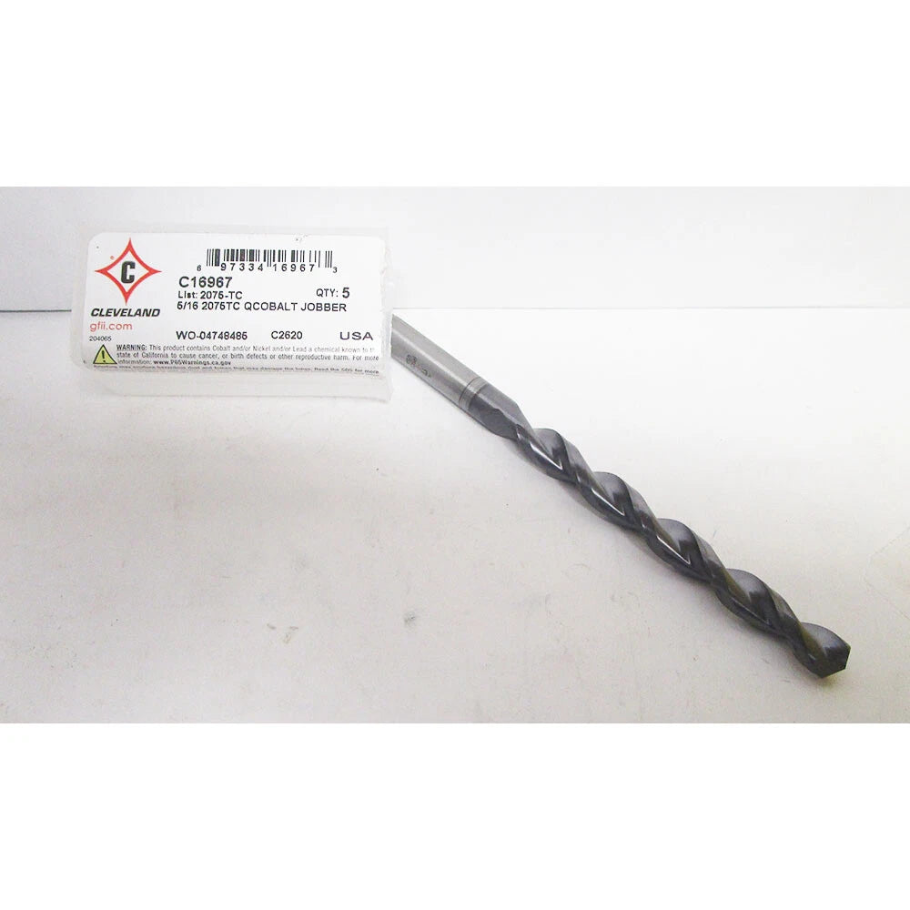 Jobber Length Drill Bit Drill Bit 5/16" 135 ° Cobalt, Ticn Coated