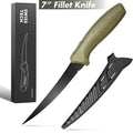 Swiss+tech 7-inch Floating Fishing Fillet Knife Steel Blade For