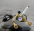 Aquarium Hydroponic Solenoid Emmiter Co2 Regulator Gauge Flow Meter 4