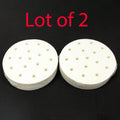 2 Pack 4" Round Perforated Patty Paper Liner Hamburger Mold Press