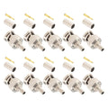 Bnc 50 Ohm Crimp Male Plug 10-pack Suit Rg58c/u T&m Probe Extension