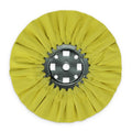 10" Yellow Mill Treated Airway Buffing Wheel 3" Center Plate x 5/8" Arbor Hole