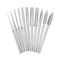 1/8" Carbide Steel Diamond Burr Bits Grinding Rotary Tools Accessories