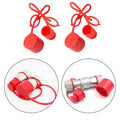 Hydraulic Quick Connector Covers 2 Sets Red