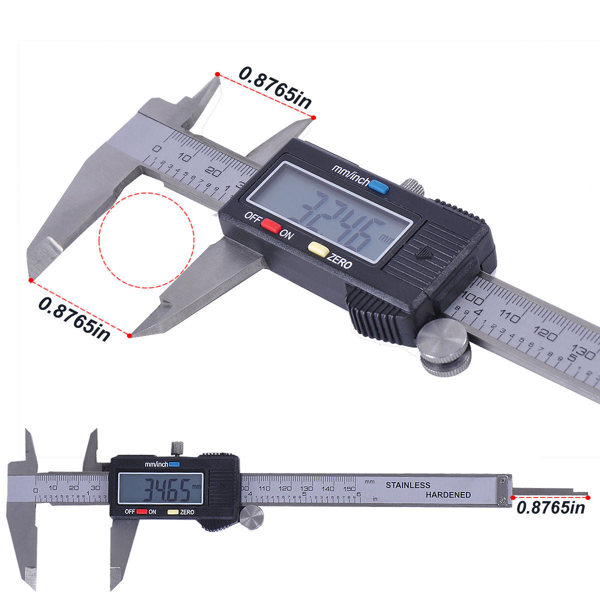 6" Stainless Electronic LCD Digital Vernier Caliper