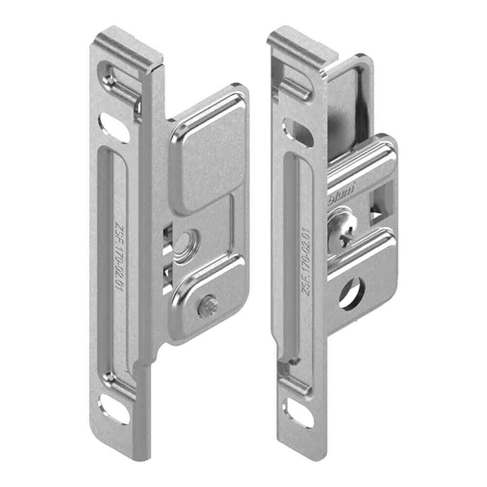 Blum ZSF.170-02.01 Drawer Front Fixing Brackets Pair Metabox ZSF 1700