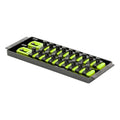 Ernst 8562HV 3/8" 2-Rail Socket Boss Storage Organiser 8" Hi-Viz