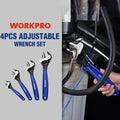 WORKPRO 4PCS Adjustable Wrench Set by WORKPRO