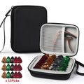 0.75mm Guitar Pick Box, Pu Leather Guitar Pick Holder Case Bag Holder