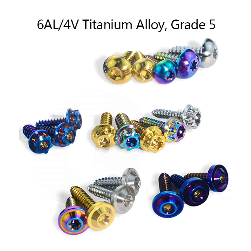 Titanium Self-Tapping Screws for Motorcycle Tuning