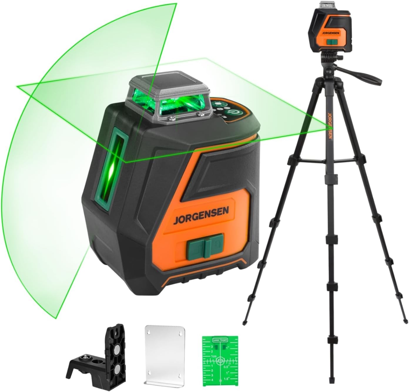 JORGENSEN 360° Laser Level with Tripod by JORGENSEN