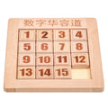 Wooden Toy Slide Puzzle Games Educational Toys Klotski Game Cube