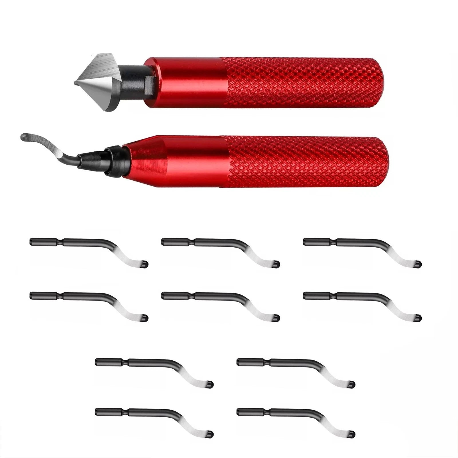 Metal Deburring Tool Countersink Hand Reamer With Extra Blades Kit