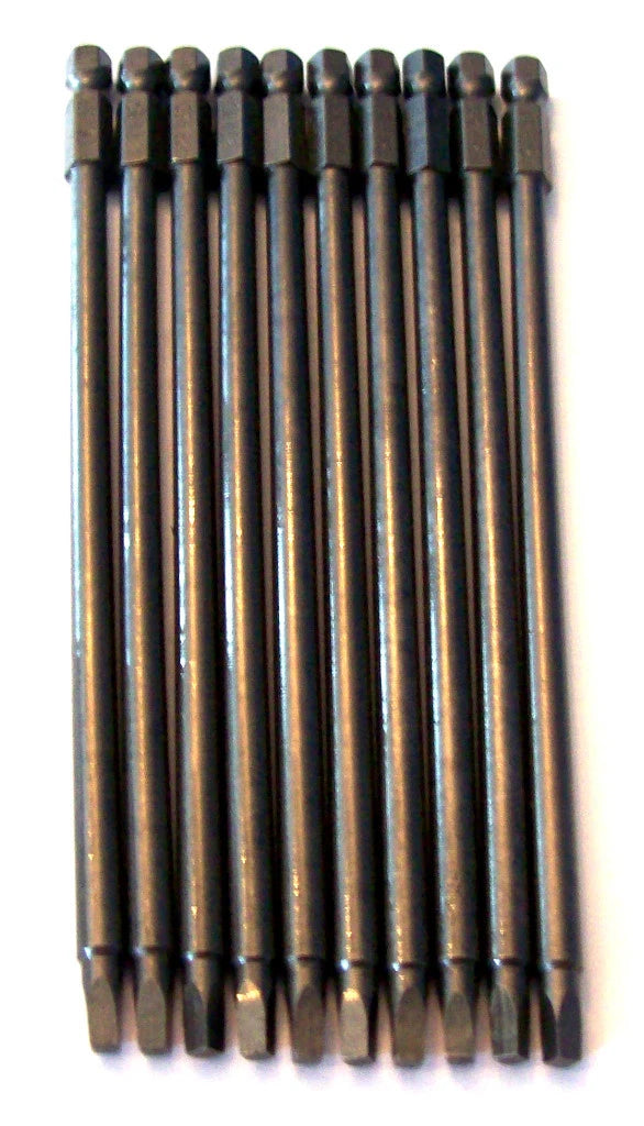 10 Enkay 6" Robertson #2 Square Screw Driver Bits Magnetic Tip Round