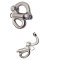 2-5/8 Inch Fixed Eye Snap Shackle Stainless Steel Ss 316