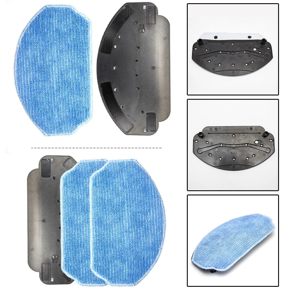 Seamless Mop Bracket And Microfiber Pads Replacement Kit For Robot