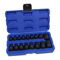 Us Pro Impact E-torx Socket Set 3/8" & 1/2" Drive E5–e24 Cr-v Black