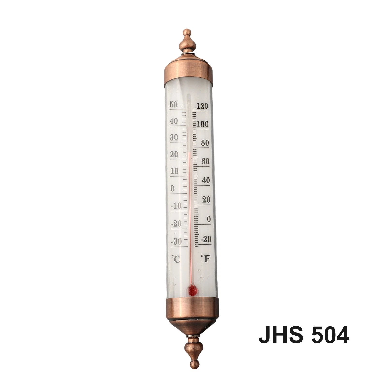 Steel Construction 10 Inch Thermometer For Indoor Outdoor Use Cordless