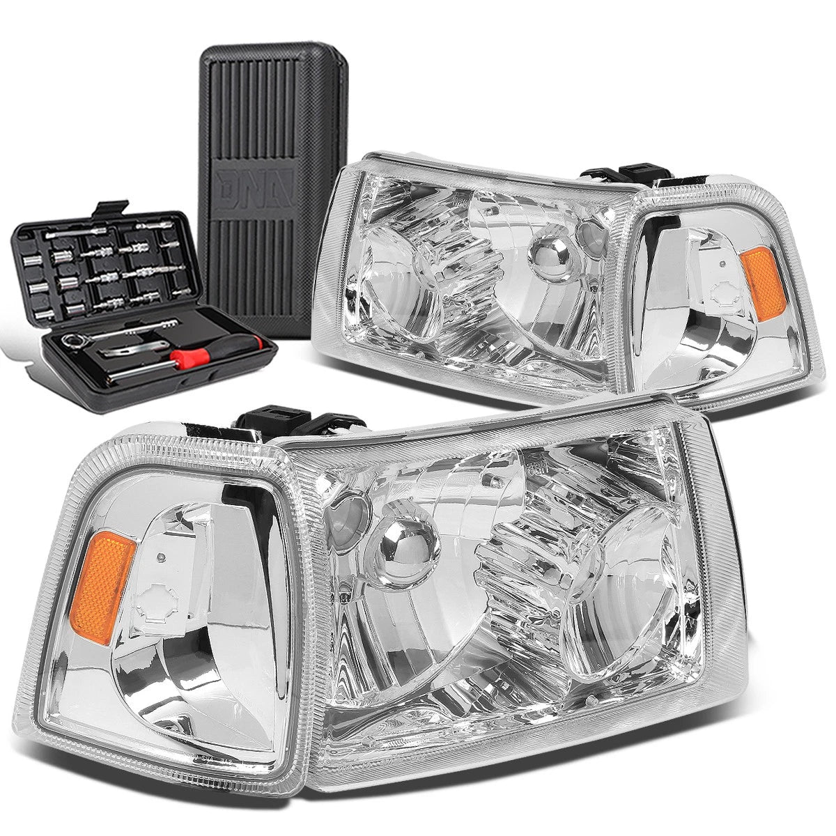 For 2001-2011 Ford Ranger Pair Chrome/amber Side | Built Supply Co