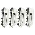 Pearl White Front & Rear Door Handle Set for Ford Super Duty F250/F350