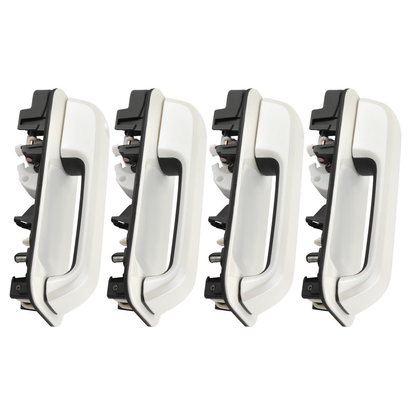 Pearl White Front & Rear Door Handle Set for Ford Super Duty F250/F350
