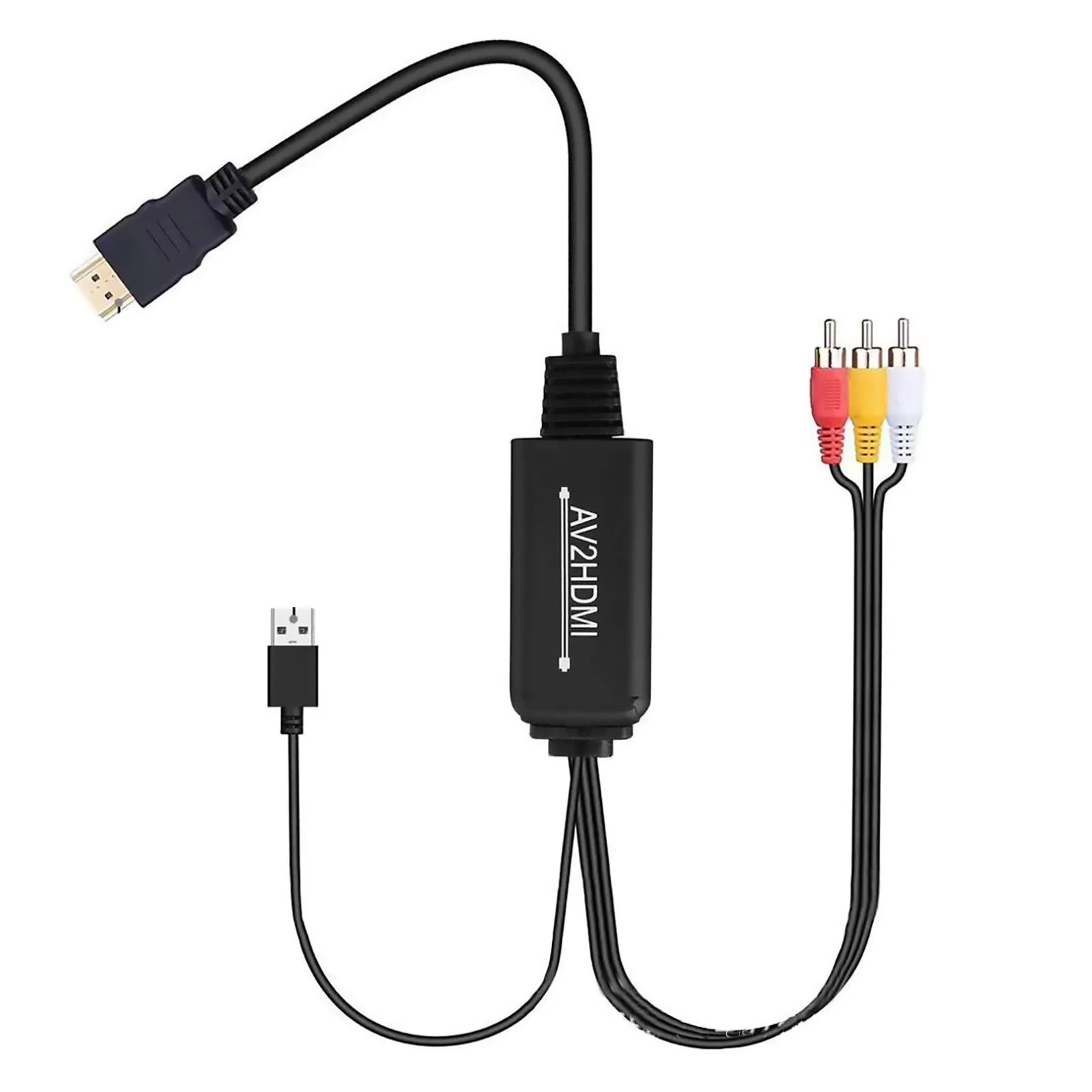 Rca To Hdmi Converter, Composite To Hdmi Adapter Support 1080p