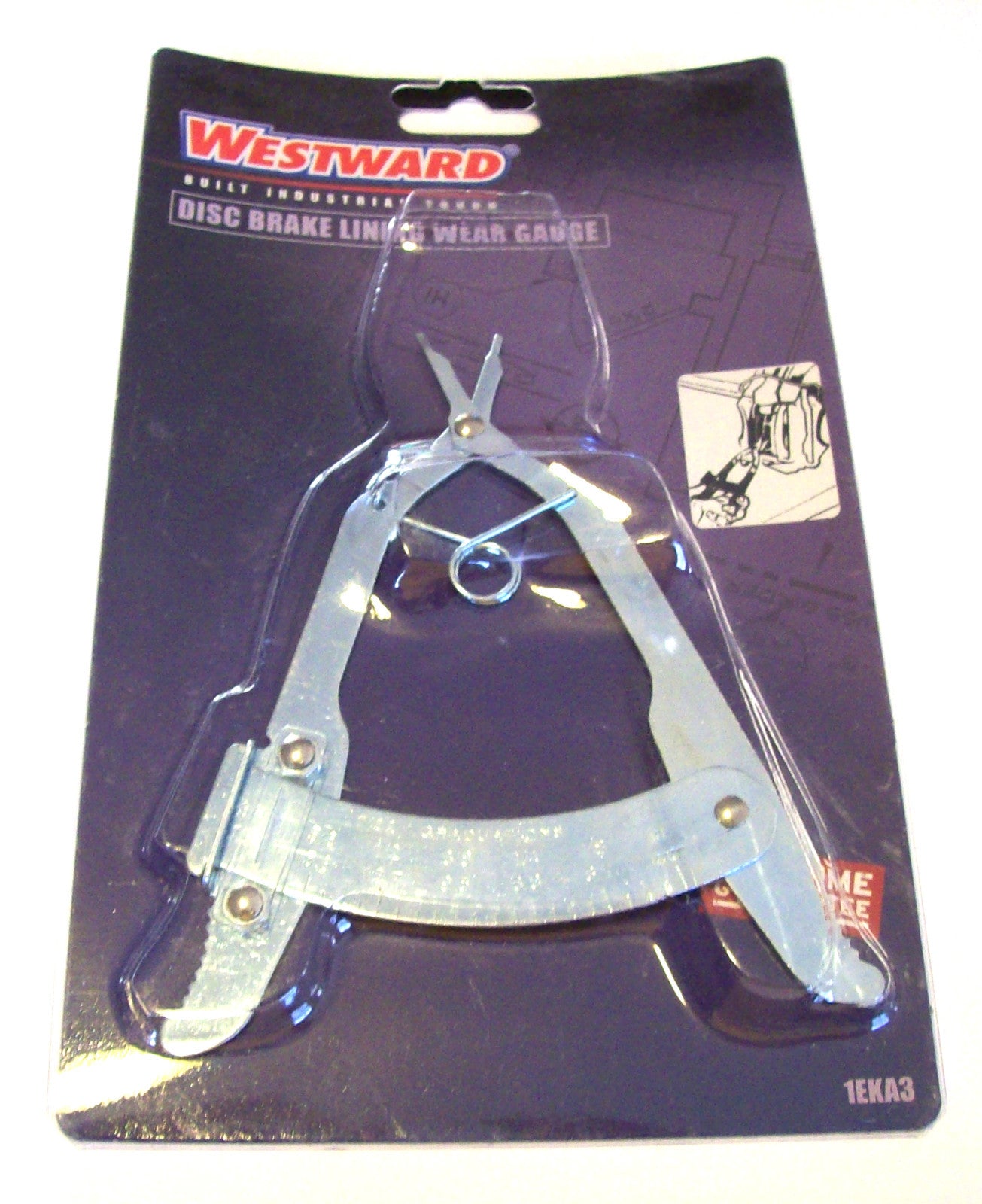 Westward Disc Brake Lining Wear Gauge