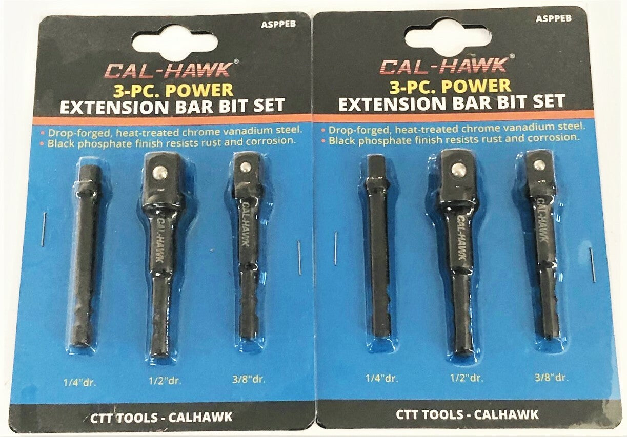 Calhawk Impact Driver Power Extension Bar Set