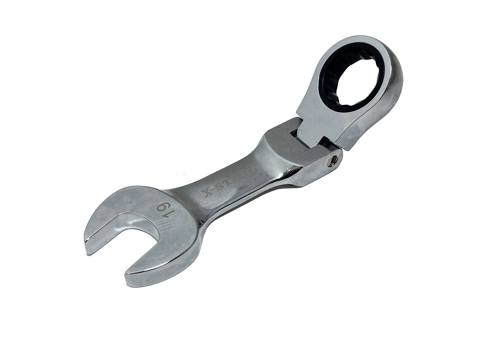 Expert Flexible Stubby Ratchet Combination Ring & Open Spanner 8-19MM
