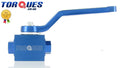 Brake Line Lock Shut Off Valve 1/8" NPT Billet Aluminium Blue
