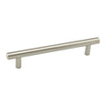Contemporary Euro Brushed Nickel 6-5/16" Hole Centers 7-7/8" Long