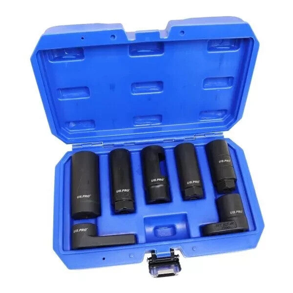 US Pro Tools 7pc Oxygen Lambda Sensor Socket Set