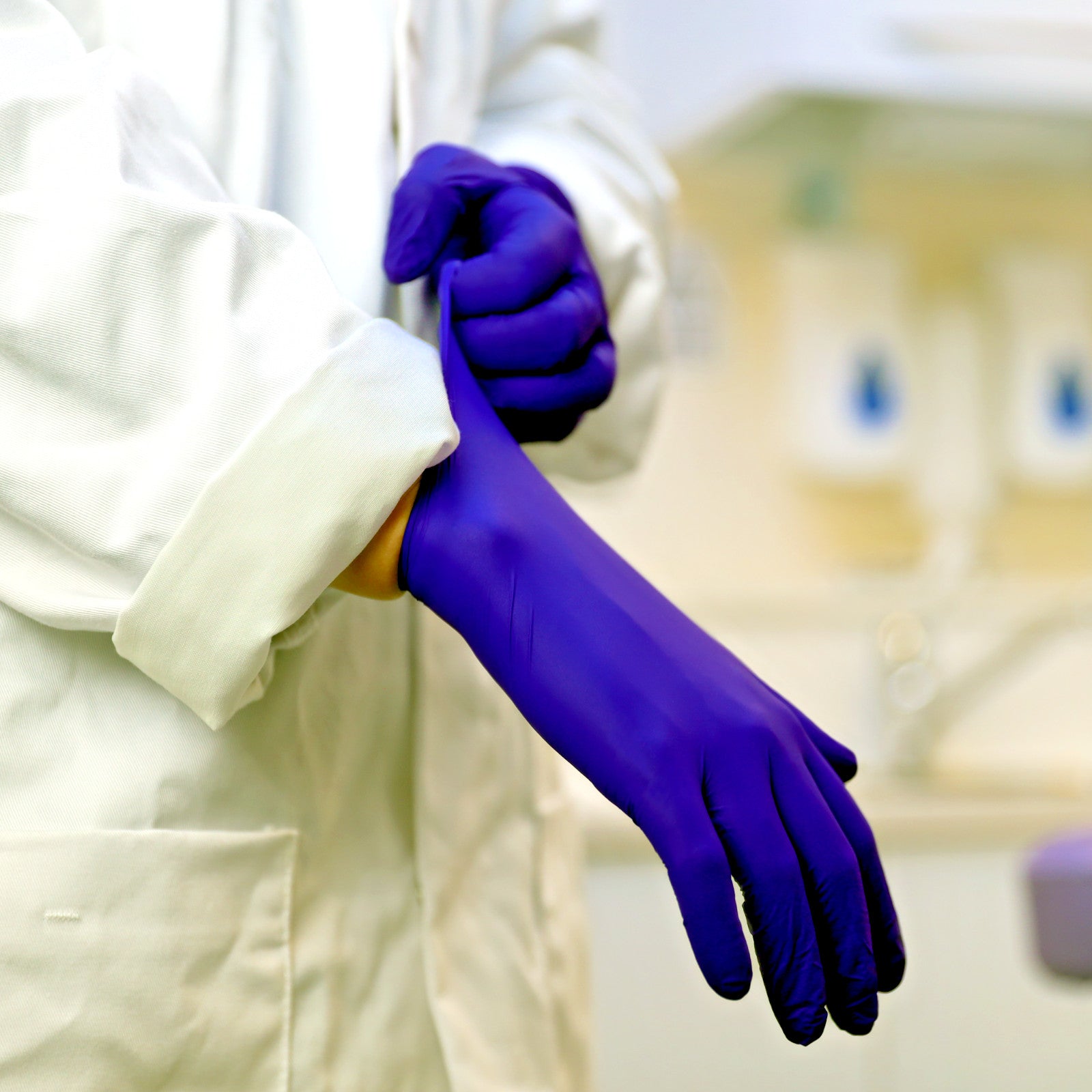 100 Blue/Indigo Nitrile Exam Gloves 4mil Latex-Free Powder-Free