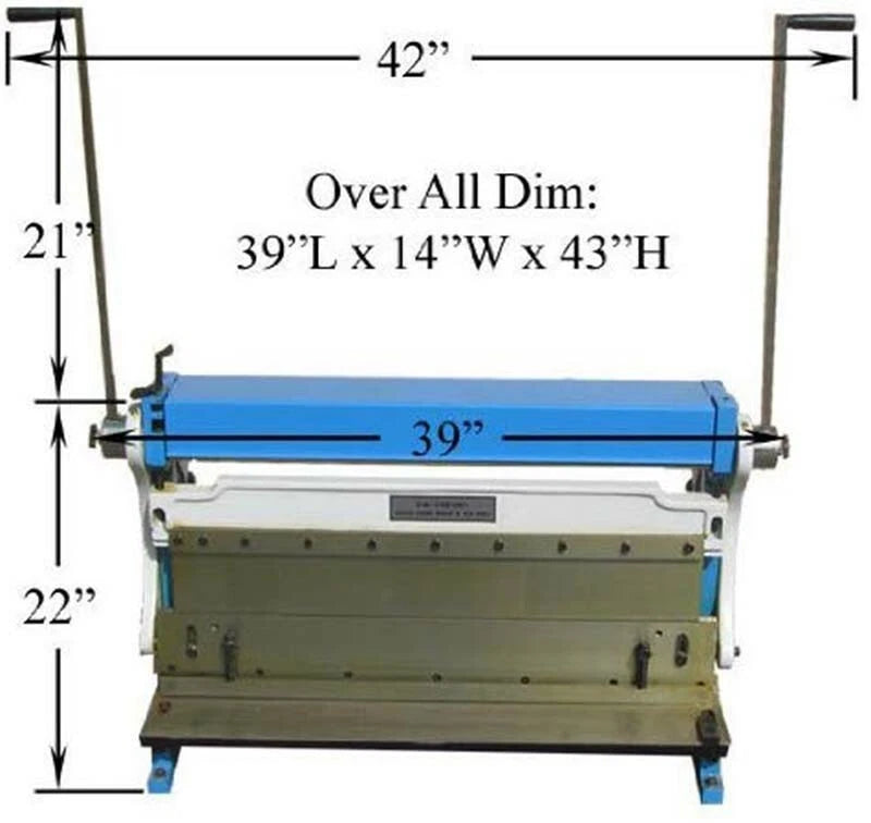 30 Inch Heavy Duty Sheet Metal Shear Brake Roll 3-in-1 Combo Max 20