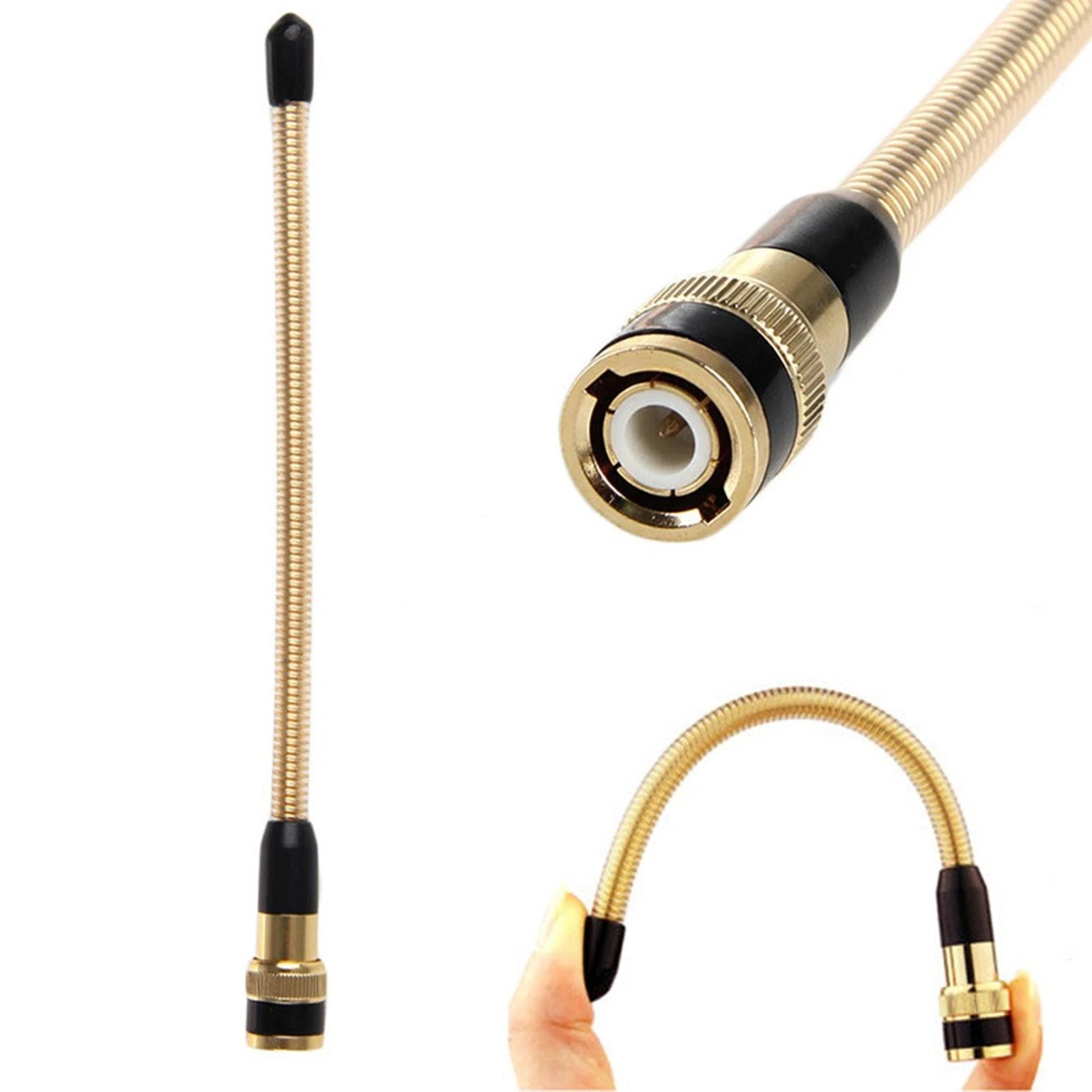 Vhf 136-174mhz Bnc Flexible Spring Antenna For Icom V82 V85 V85e T3h