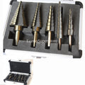 5pc Metric 50 Size Multiple Hole Titanium Step Drill Bit Set