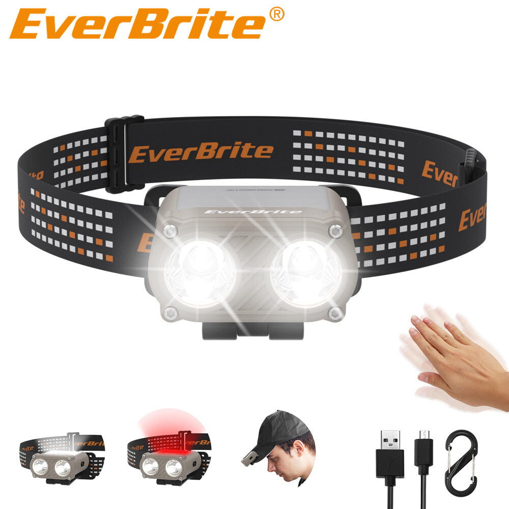 EverBrite 2-in-1 Rechargeable Headlamps by EverBrite