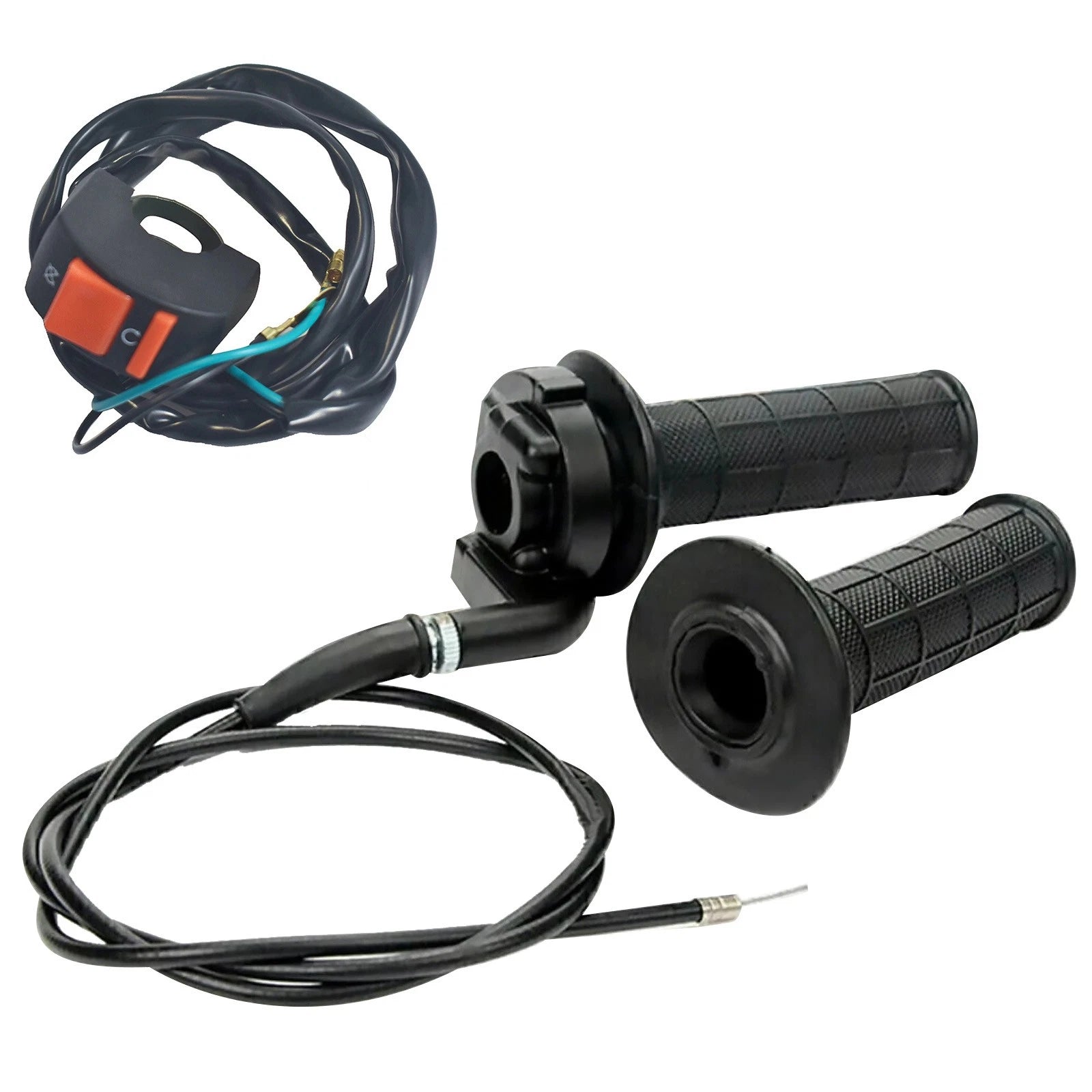 Throttle Cable Twist Grip Set With On Off Switch For Baja Mini Bike