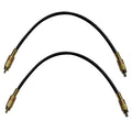 Universal 30cm/1ft Rca Male To Rca Male Audio Patch Cables For