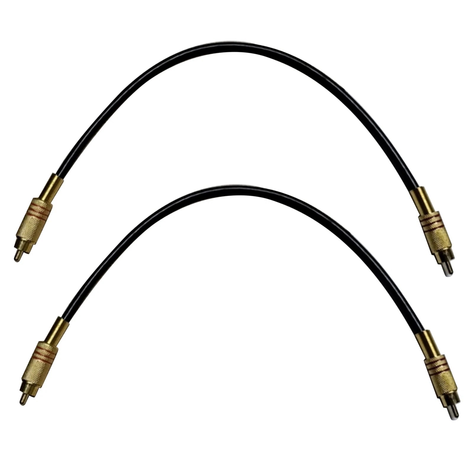 Universal 30cm/1ft Rca Male To Rca Male Audio Patch Cables For