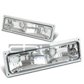 Chrome Crystal Bumper Lights Signal For 88-98 Chevy | Built Supply Co