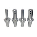 Set Cat40 1/8", 1/2,3/8,x4.0" G2.5 25000rpm Tir0.0001" End Mill Tool