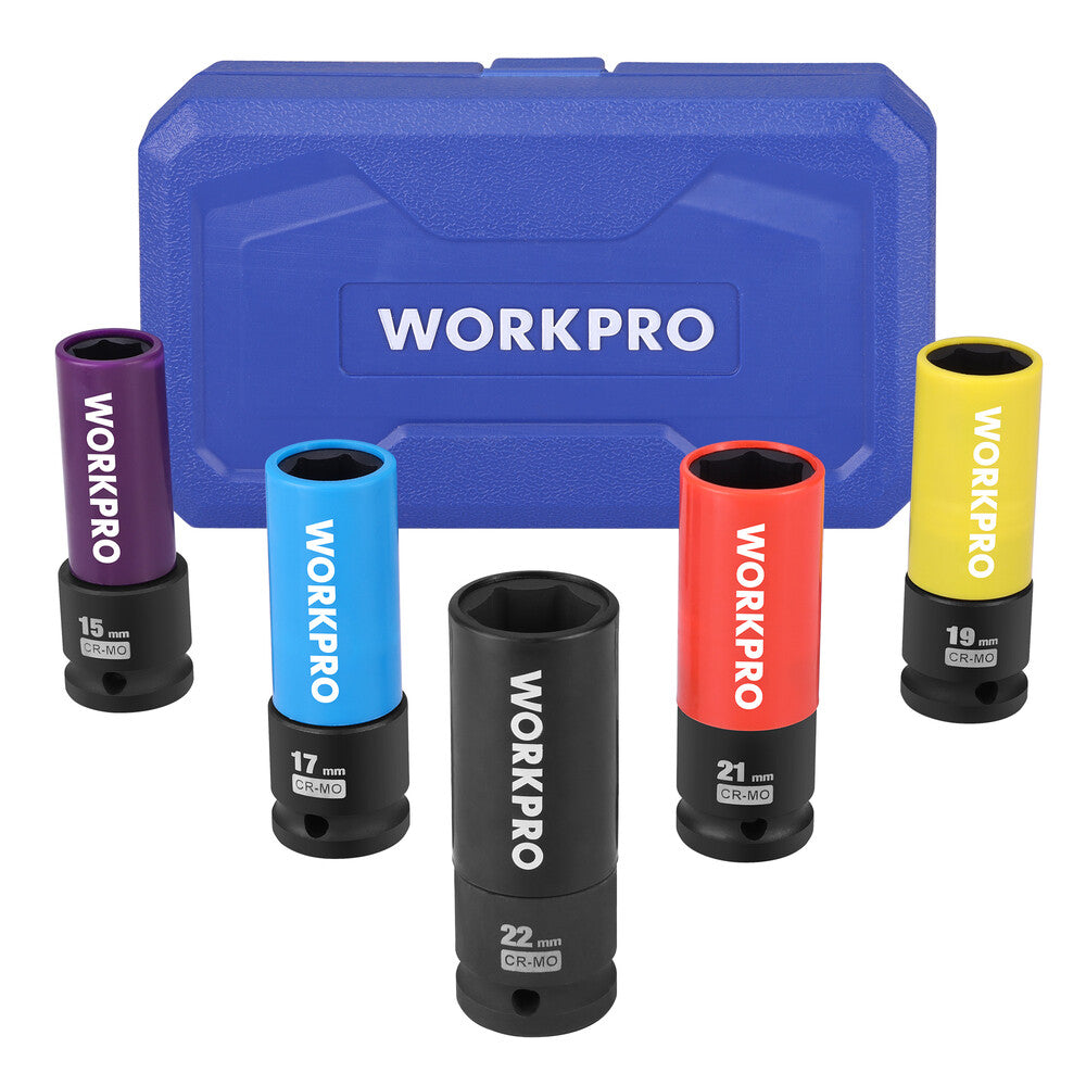 WORKPRO 1/2 Inch Drive Impact Lug Nut Socket Set by WORKPRO