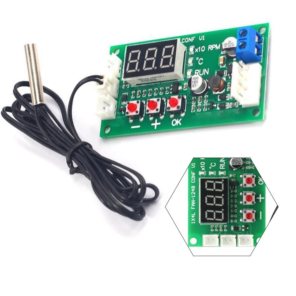 For Industrial Fan For Pwm Controller Dc1248v With Temperature