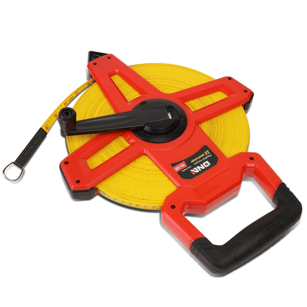 330 Ft 1/2" Wide Versatile Open Reel Fiberglass Measuring Tape