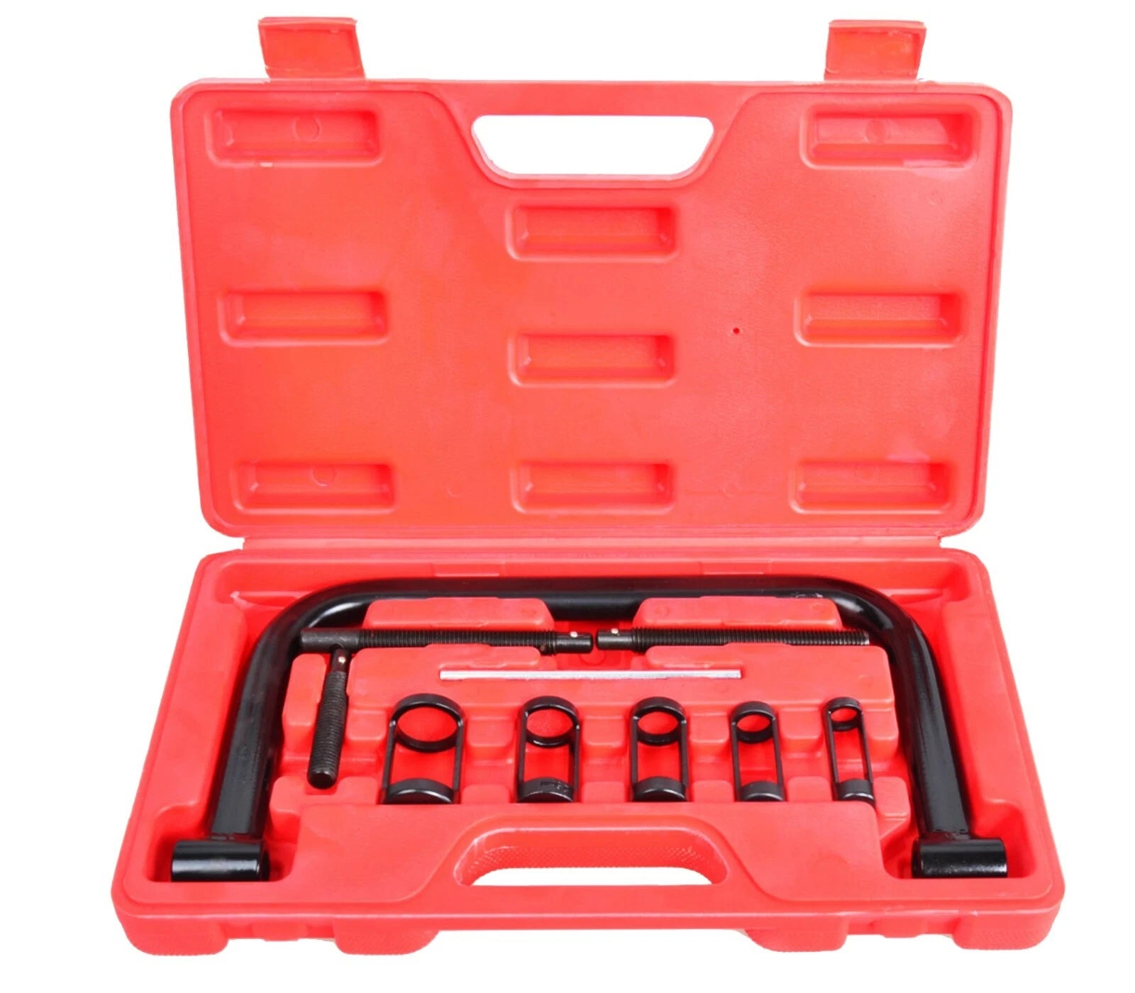 10pc Valve Spring Compressor Hollow Pulley Tool Kit for Car Motorcycle Engines