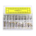 200pack 10-20mm Watch Strap Assortment Tube Pins Bracelet Rivet Set