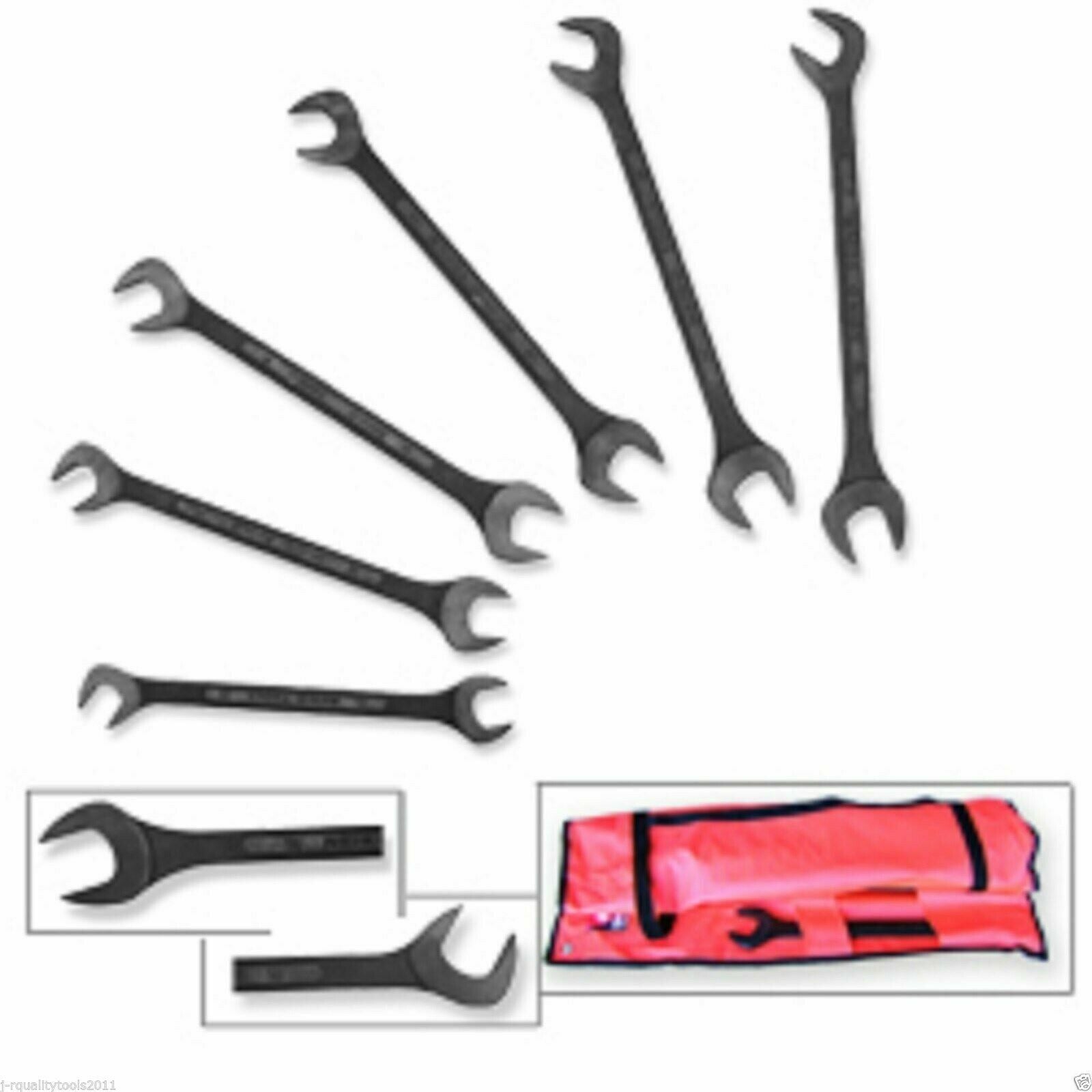 Black Oxide Jumbo Angle Wrench Set 6 Piece