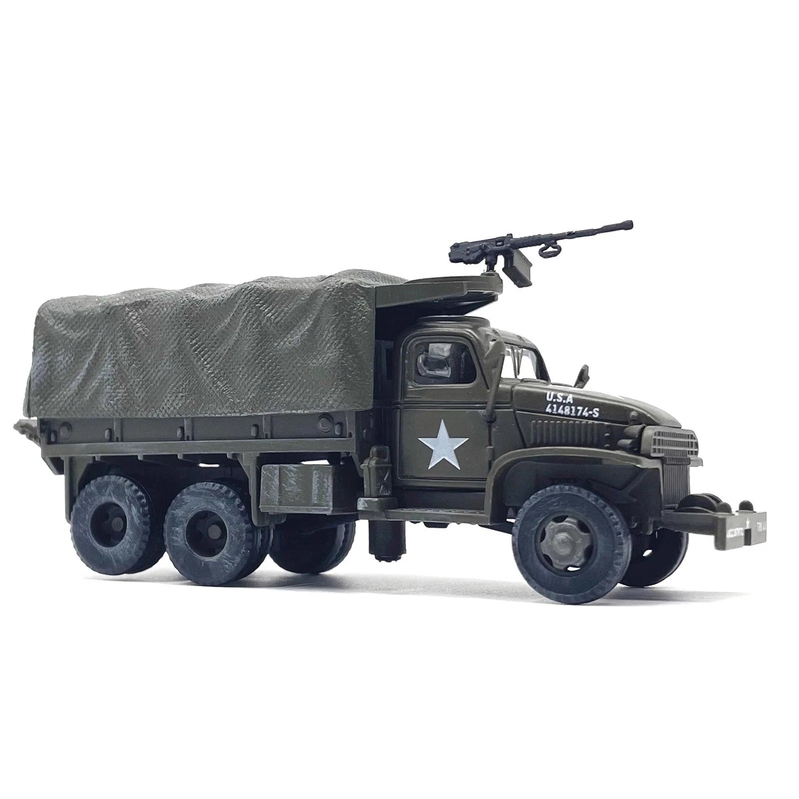 New 1/72 Wwii Us Army Gmc Cckw 353 Truck Simulation Military Model